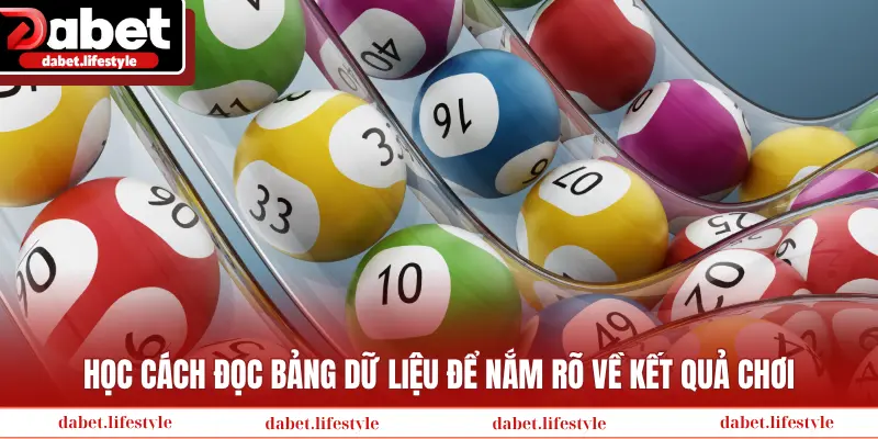 Học cách đọc bảng dữ liệu để nắm rõ về kết quả chơi